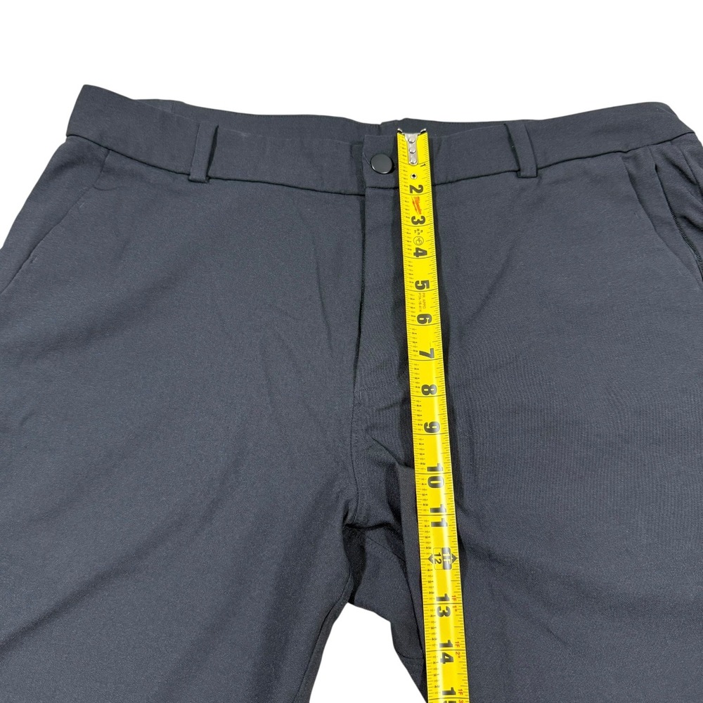 Lululemon Mens Commission Slim Fit Dress Pants Trousers 36x32 Black Golf Slacks - Picture 12 of 14